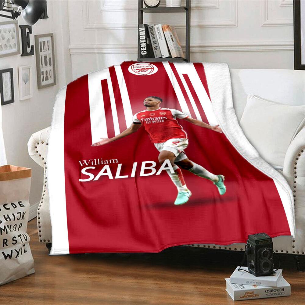 Arsenal Football Player Blanket Warmthful Decor Suitable For Livingroom Chair Sofa Four Seasons Multipurpose Stylish Decor