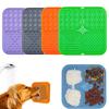 Pet Licking Plate, Slow Food Plate, Licking Pad, Silicone Pet Slow Food Tableware Bowl, Suction Cup, Dog Licking Pad, Slow Food Anti-Choking Pad