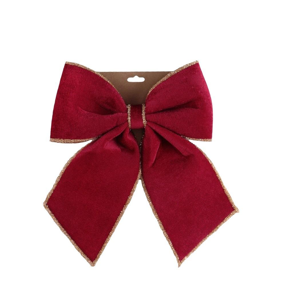 Velvet Christmas Bow Ornament Bow Xmas Gift Box Bow Vintage Christmas Tree Bows  Home Decor