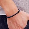4mm Natural Stone Bracelet Men Hematite Cross Braclet Rice Bead Braslet Homme Boyfriend Gift Bracciale Uomo Joias Yoga Jewelry