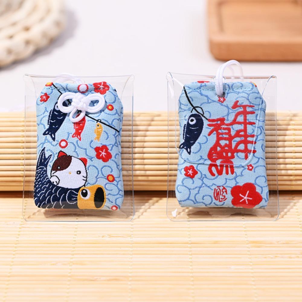 Mini Lucky Charm Pray Fortune Beauty Health Safety Wealth Bag Amulet Japanese Prayer Omamori