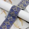 10 ярдов Ромбовидное Винтажное Этнический стиль Вышивка Кружево Золотая нить Вышивка Одежда Багаж Аксессуары Лента Отделка 4,5 см