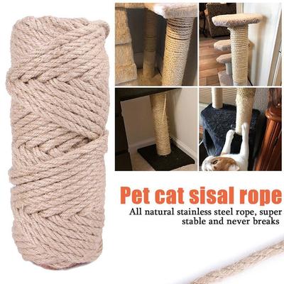 Сменный джутовый шпагат, скрученная сизалевая веревка, кошачья игрушка для дерева, веревка для связывания, веревка для кошачьей когтеточки