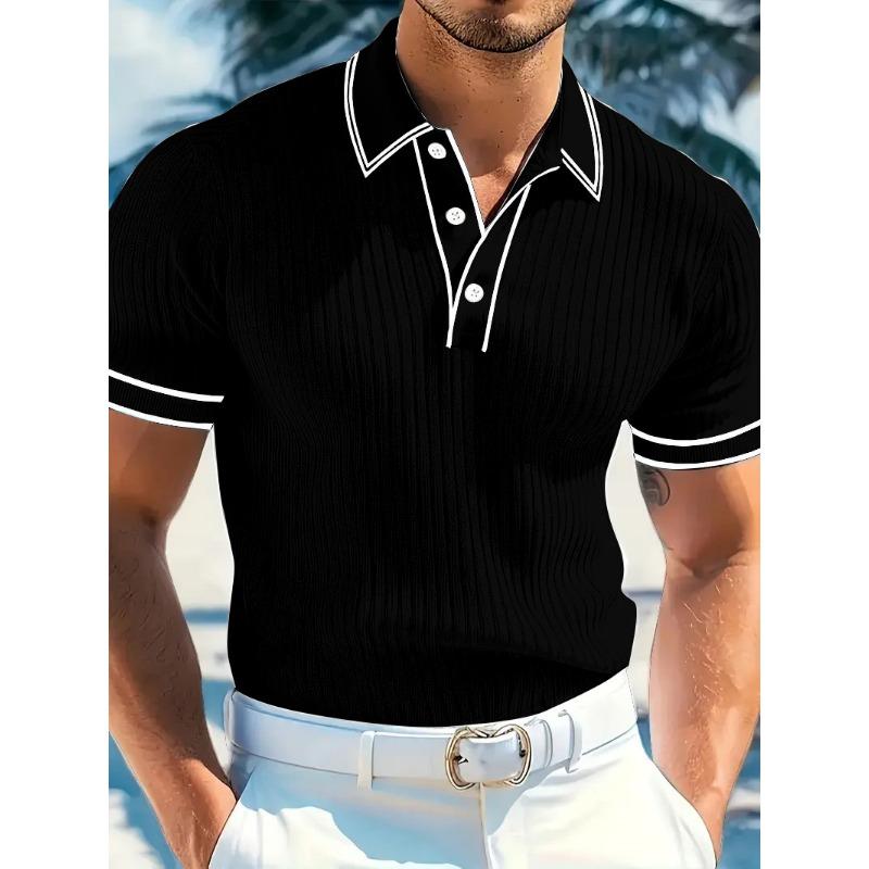 Men S Short Sleeved Polo Shirts Summer Casual Wear