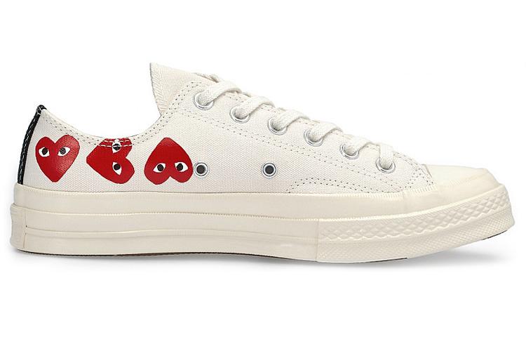 Converse Comme des Garçons Play x Converse Chuck 70 Низкие 'Multi Heart' 162975C