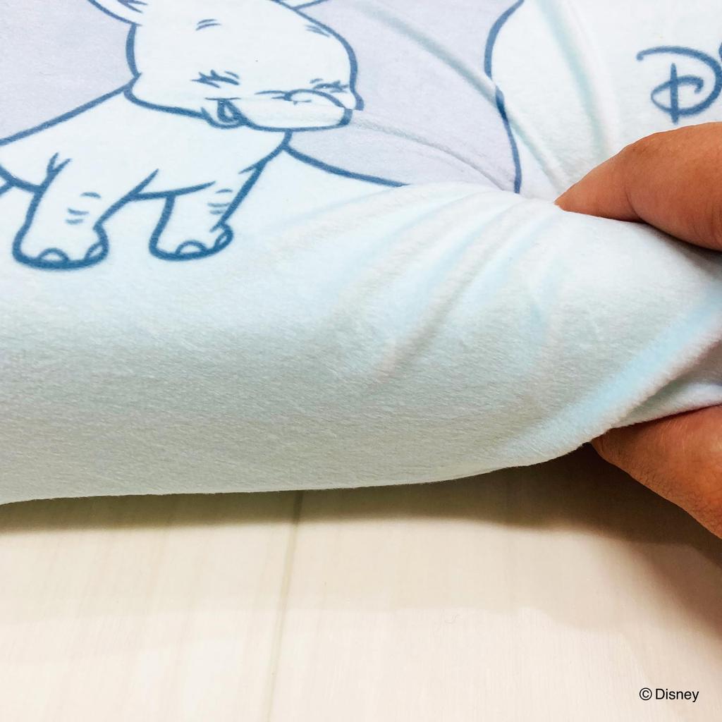 MORIPiLO Morishita подушка из пены с эффектом памяти Disney Dumbo 15x31 см, поясничная поддержка, поддержка спины, мягкая игрушка, подушка с изображением персонажей, пастельно-голубая 4621193