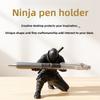 Подставка для ручек с принтом ниндзя, фигурка, фигурка действия, подставка для ручек, стеллаж для хранения канцелярских принадлежностей, уникальный креативный набор для стола
