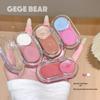 Крем-хайлайтер и румяна Gege Bear Dual для губ и щек - Палитра для естественного осветления макияжа