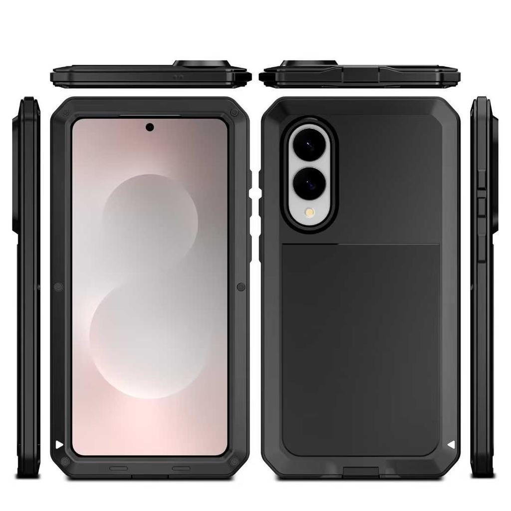 For Samsung S26 S25 S24 S23 S22 S21 + Note 20 Ultra S25 Edge Heavy Duty Protection armor Metal Aluminum Case Shockproof Cover