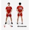 Mens Badminton Sport Set Quick Dry Breathable Milk Silk Athletic Wear Fall