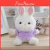 Plush Whimsical Rabbit Keychain Adorable Stuffed Toy Doll With Colorful Options Clothing