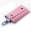 Candy Color Genuine Leather Key Bag - Unisex Cowhide Key Holder