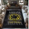 Nirvana Crystal Velvet Rug, Custom Name Text Personalized Non‑Slip Floor Mat for Home Decor Gift