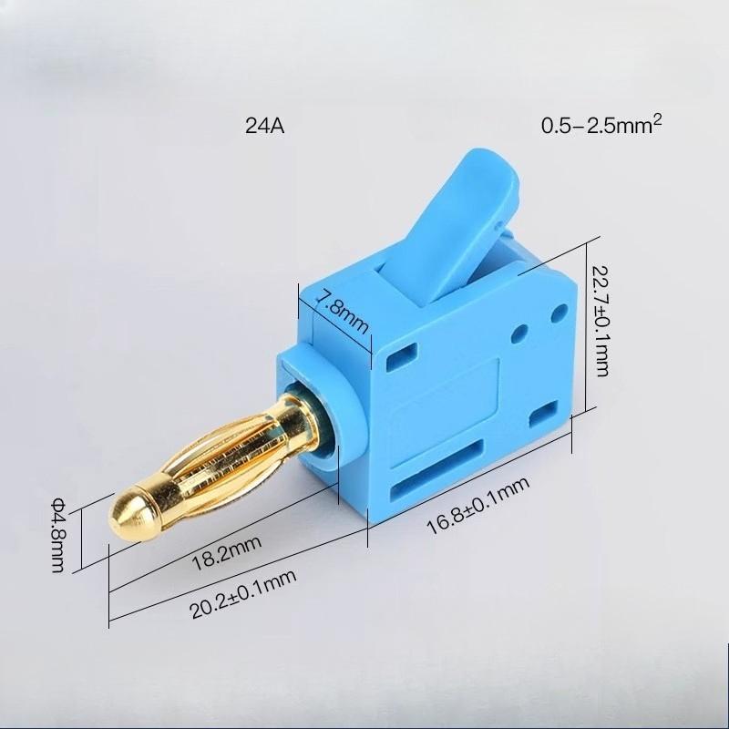 Быстроразъемные клеммы типа «банан» без пайки для аудиоразъема, музыкального динамика, быстрого подключения, позолоченные медные аксессуары, оптом