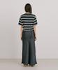 WNDERKAMMER Stripe Jacquard Knit Short Sleeve T-Shirt_Navy