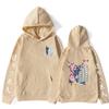 Mens Hooded Sweatshirt With Wings Print Casual Oversized Streetwear Winter Cotton Blend Pullover Teens