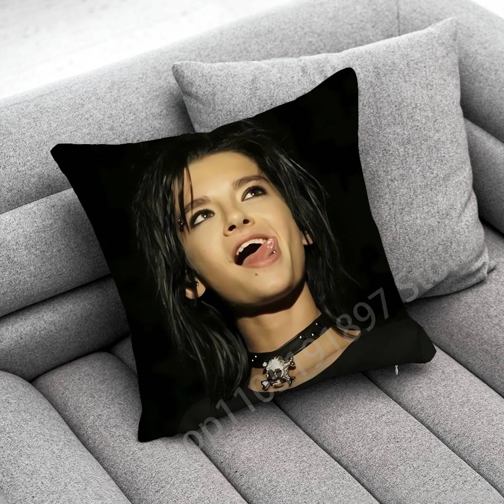 Наволочка для декоративной подушки T-Tokio Hotel Tom Bill K-Kaulitz для 55x55 см 40x40 см 45x45 см 50x50 см 30x30 см Квадратная офисная наволочка