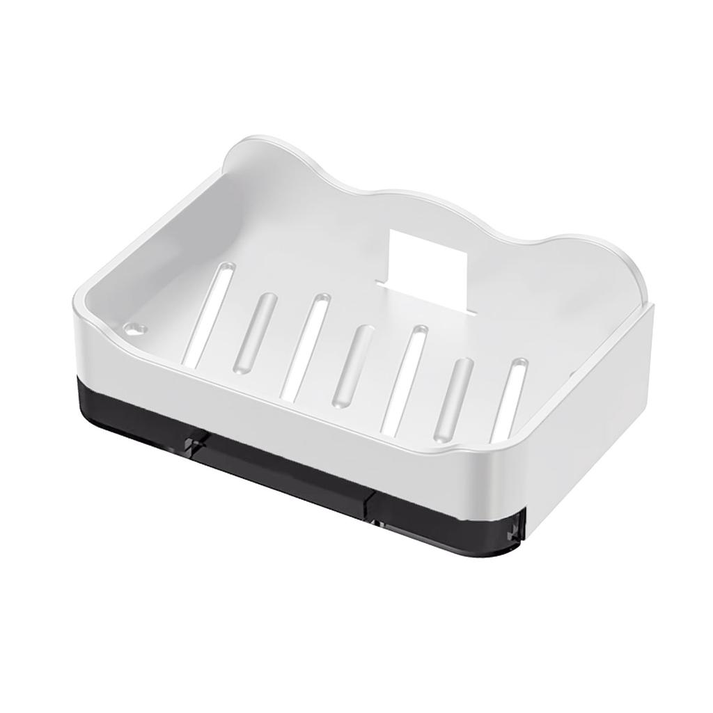 Настенная двухслойная мыльница без сверления, без слива, держатель для мыла, органайзеры для мыльницы для ванной комнаты и кухни