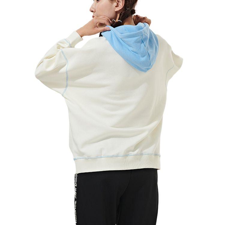 New Balance Толстовки Женские Бежевый С капюшоном Умеренный Обычный AWT23342-CIC