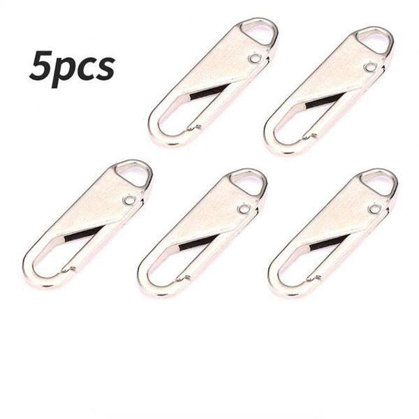 5 шт. металлическая застежка-молния, сменный съемный бегунок, комплект для ремонта застежки-молнии для одежды, куртки, рукоделия, шитья, головки молнии