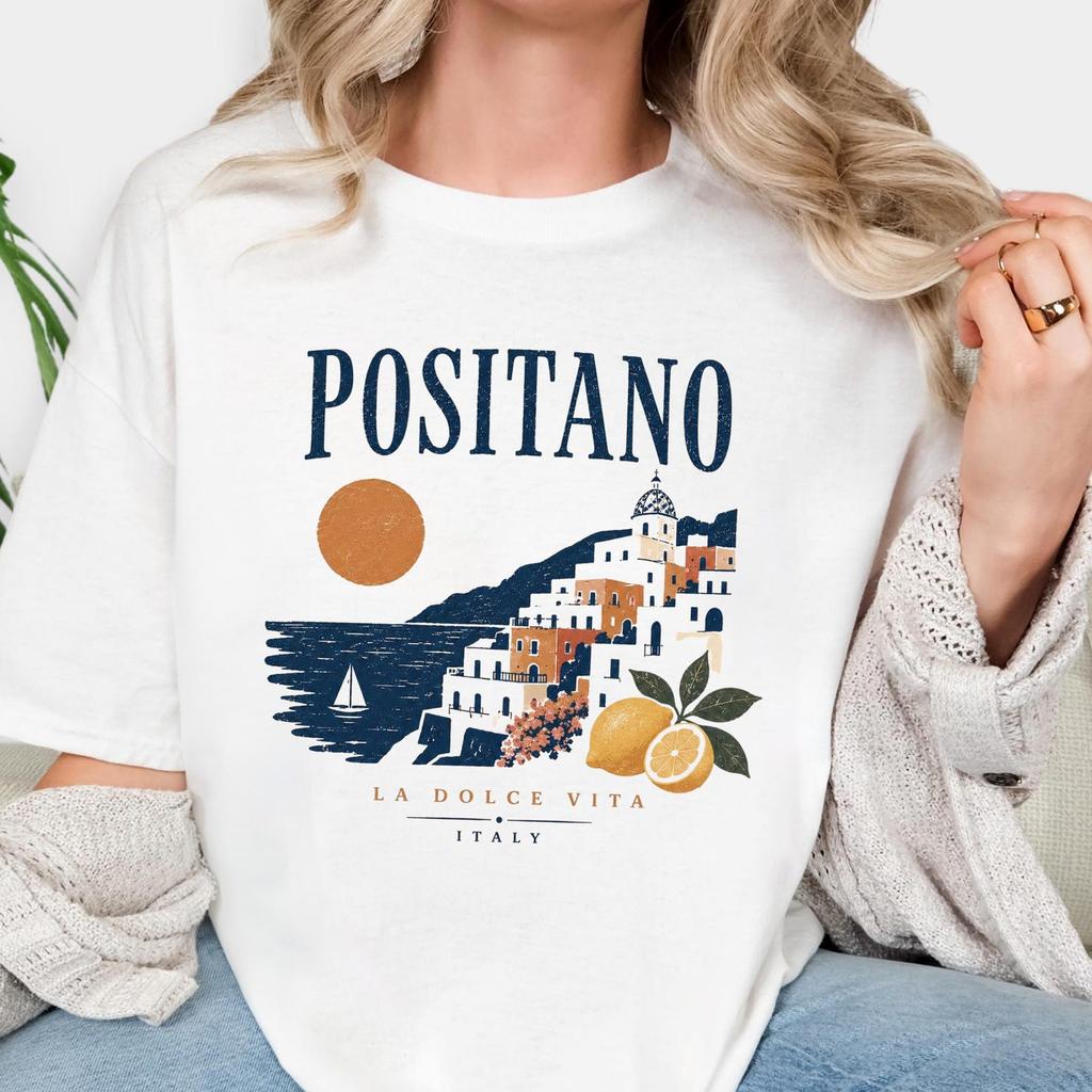 Positano Italy Shirt and kids tshirt - La Dolce Vita Comfort Colors Shirt and kids tshirt - Italian Summer Tee