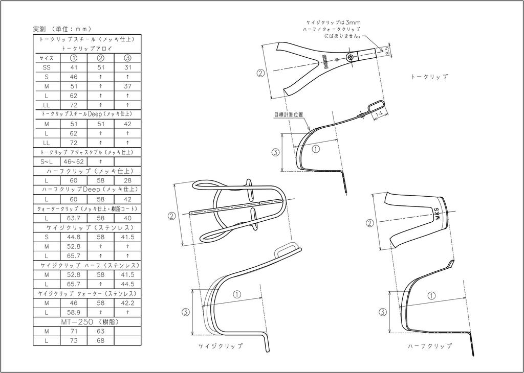 MKS Aluminum Toe Clips Medium (Mikashima) [Blue]