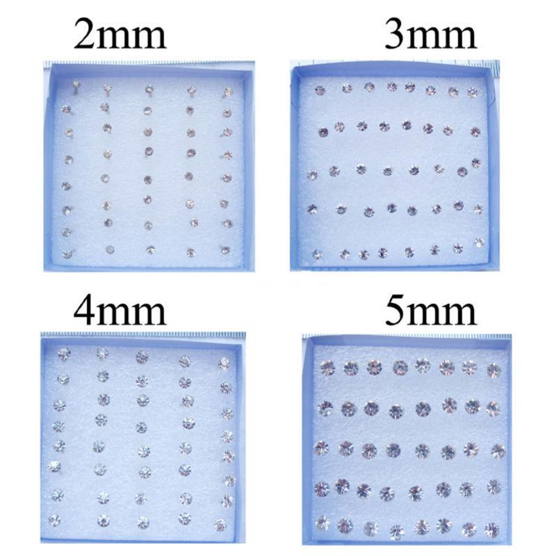 Модные разноцветные серьги для девочек, 20 пар в упаковке, серьги-гвоздики со стразами, модные милые женские серьги-гвоздики с кристаллами