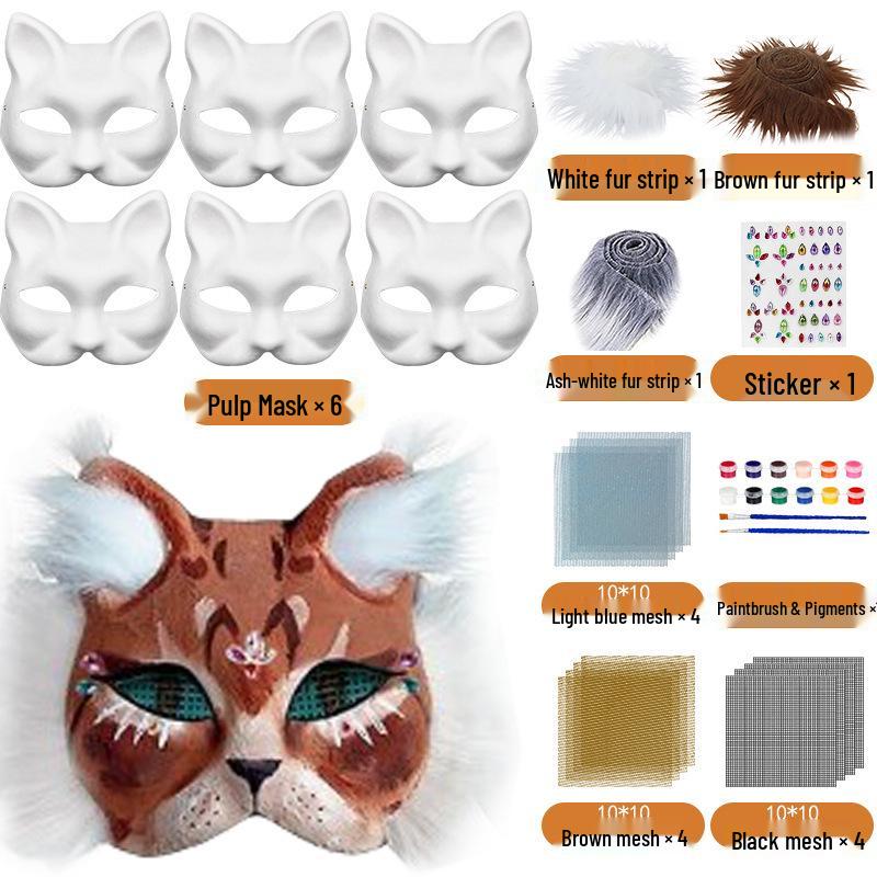 DIY Paintable Peking Opera Face Mask for Kids