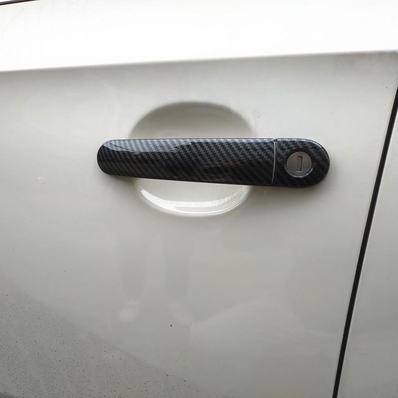 Подходит для Volkswagen VW Golf 5 MK5 V Rabbit 1K, аксессуары, накладка на дверную ручку, пластиковая имитация углерода