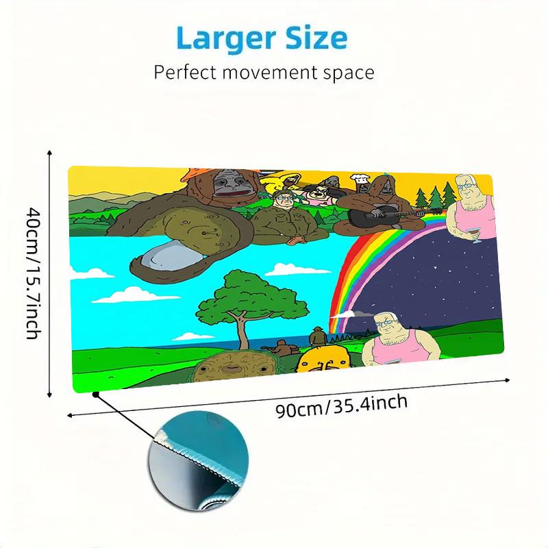 The Big Lez Show Large Size Mouse Pad Large Gaming Table Cushion Non-slip Laptop Tablet Big Mousepad XXL Mat Mini PC Playmat With Lock edge