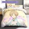 Natsume's Book of Friends Pattern Bedding Quilt Set  Home Decoration  Gift (1 * duvet cover + 2 * pillowcase  without core)