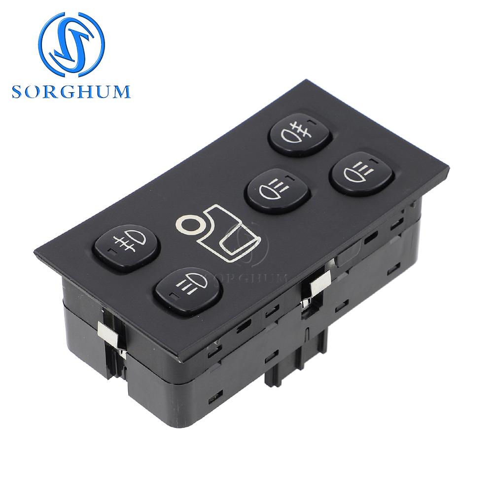 SORGHUM 1507637 Headlight Control Switch For SCANIA P G R T-Series Hazard Lamp Light Warning Button Knob Panel 9Pins Truck Parts