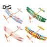 1/2/4Pcs Rubber Band Powered Aircraft Model Kids Educational Throwing Glider Airplane Toddlers Boys Girls Outdoor Wood Flying Plane Toy