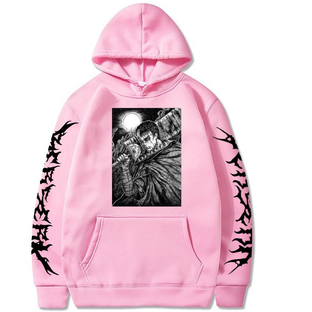 Толстовки с капюшоном в стиле аниме Berserk для мужчин и женщин, повседневная толстовка с капюшоном в стиле аниме, повседневный пуловер Overside Hooide, хип-хоп, унисекс, толстовка Berserk, одежда в стиле аниме