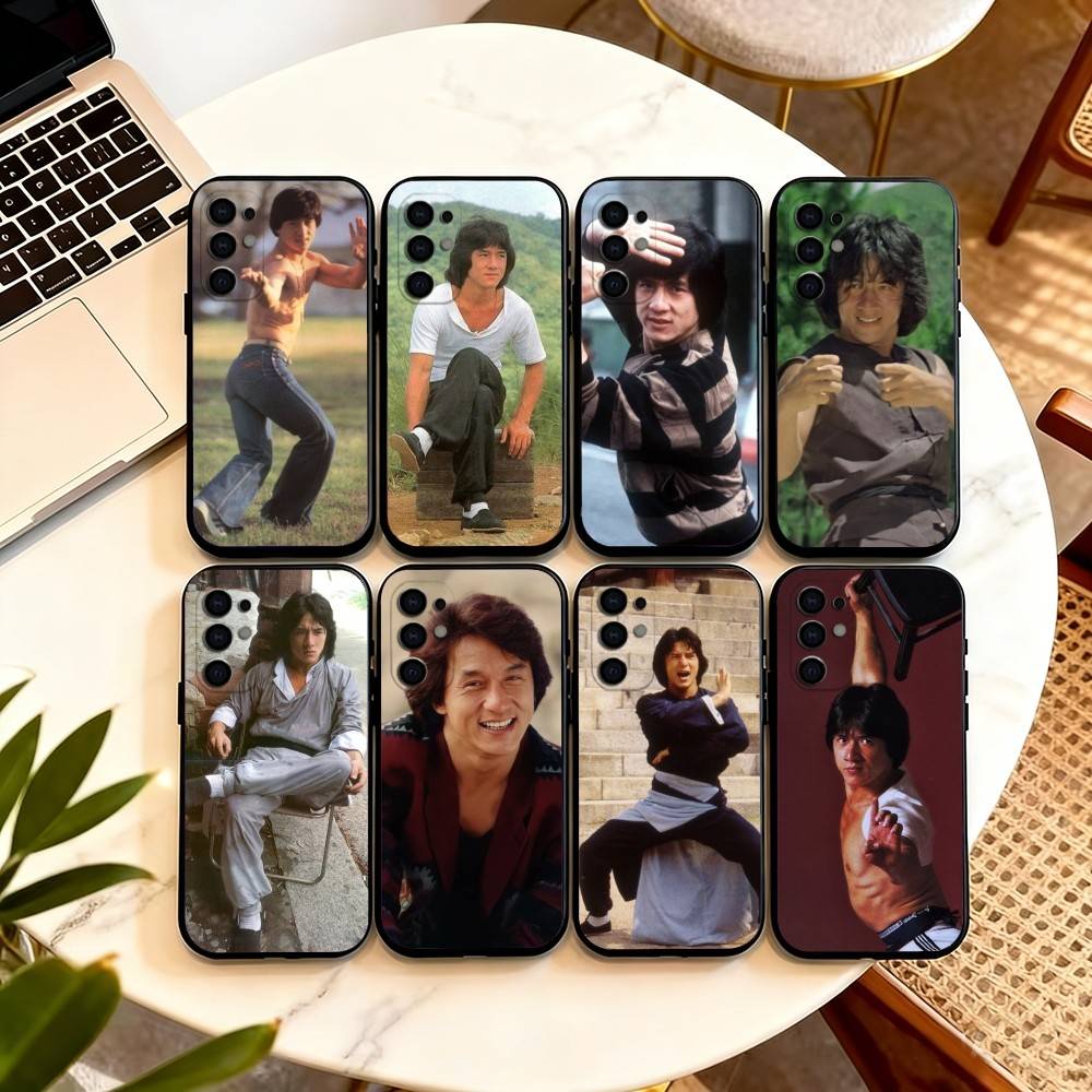 Kung Fu Star J-Jackie C-Chan Phone Case For Samsung S25,S24,S21,S22,S23,S30,Ultra,S20,Plus,Fe,Lite,Note,10,Black Cover