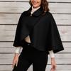 Women's Fashion Wool Tweed Jacket Short Versatile Cape Shawl