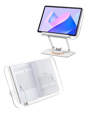 Подставка для книг, Настольная подставка для книг, Вращающаяся на 360° подставка для чтения, Подставка для рисования, Наклонная подставка, Регулируемая по углу/высоте, Для учебы/Черчения/Обучения, Складная