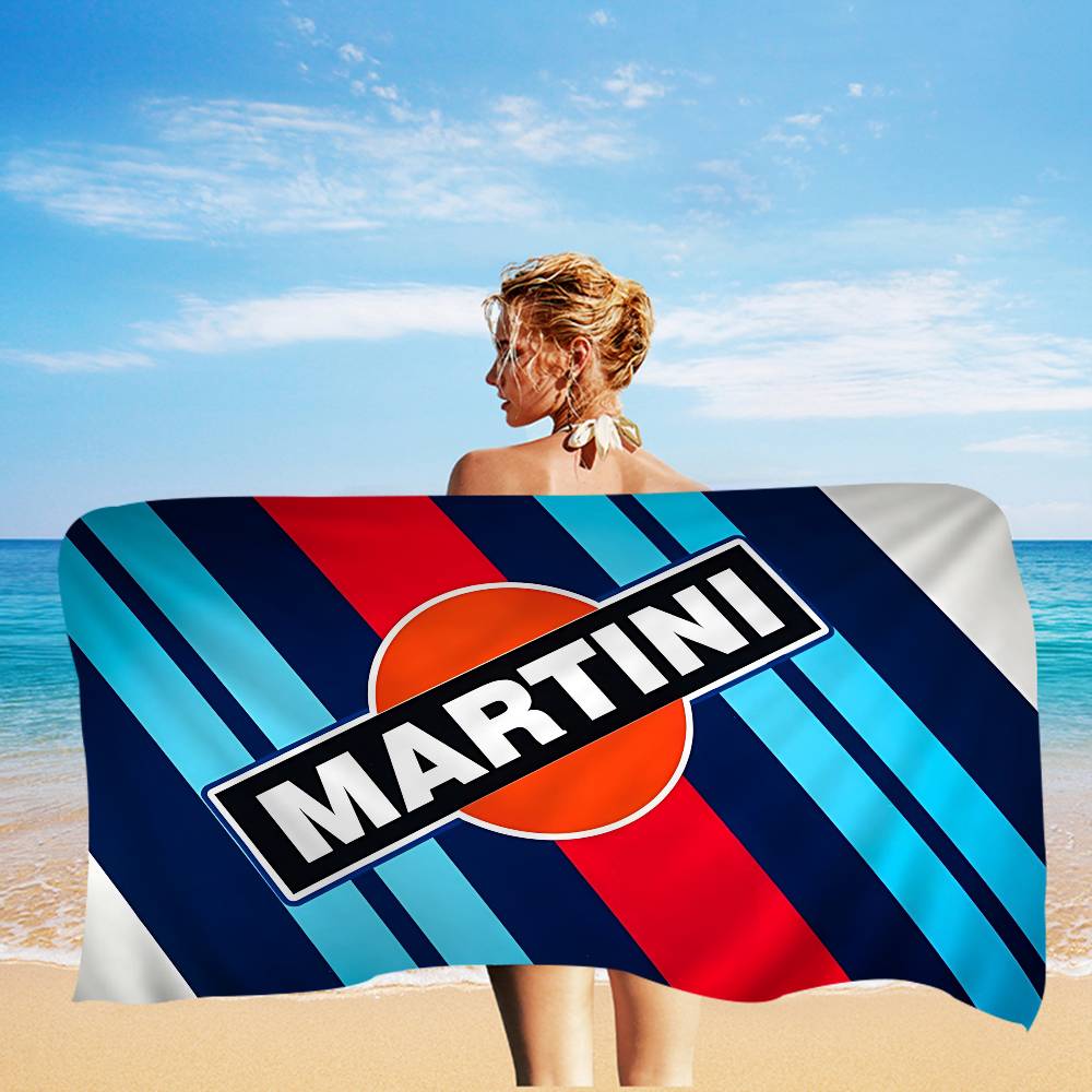 Популярное полотенце для пляжа из микрофибры с логотипом M-Martini Racing, впитывающее, быстросохнущее, мягкое, для йоги, плавания, отдыха на курорте, альпинизма