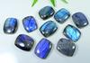 Радужный голубой лабрадорит восьмиугольный кабошон 17X22MM россыпью драгоценных камней 10 шт. Лот LM-1170