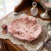 Smooth Surface Bow-Shaped Jewelry Dish Wavy Edge 3D Printed Tray  Desk Office Table