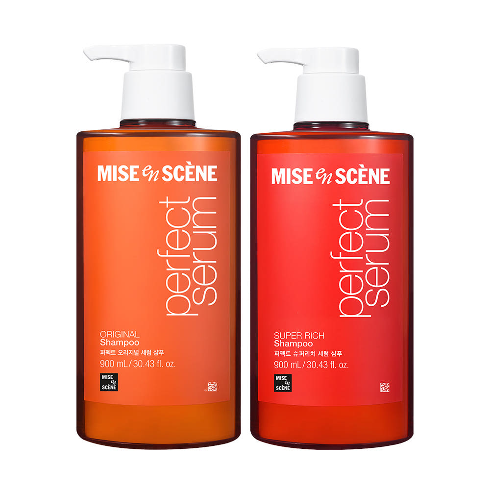 MISE-EN-SCÈNE Perfect Serum Ежедневный шампунь 900 мл (Оригинальный / Супер Насыщенный)