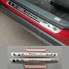 Door Sill Strip Protector Scuff Plate Trim For Rivian R1S R1T -2024 Car Exterior Accessories Stickers Threshold Guard Pedal