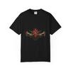 Redhand Duel Baroque Pomegranate T-Shirt Black Front Print Comfort Colors 1717