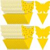 Sunflower Butterfly Double-Sided Flower-Shaped Yellow Sticky Insect Trap Board