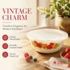 Floral Enamel Mixing Bowl Chinese Rose Print Instant Noodle Bowl  Office Lunch