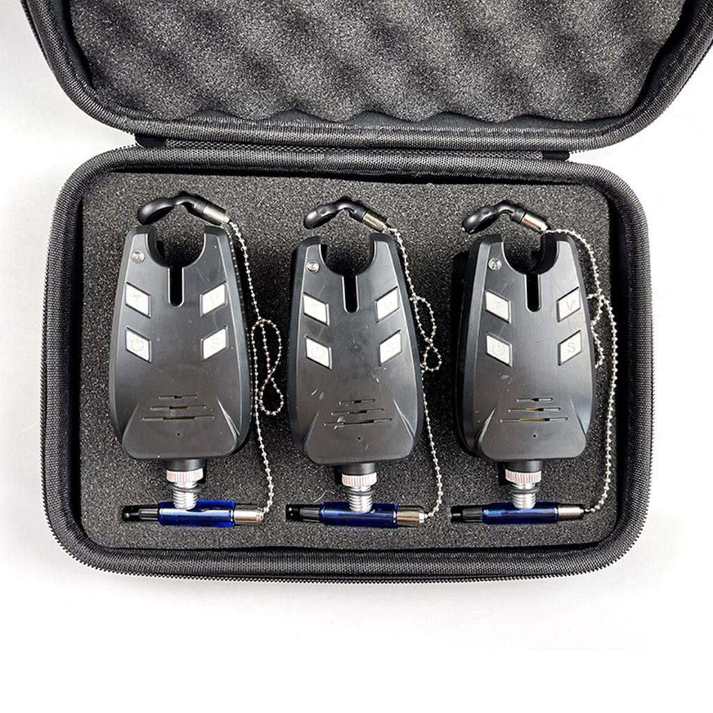 Fishing Alarm Tool Box Fishing Bite Alarm Storage Case Carry Bag Shockproof Foam Pad Fishing Swinger Storage Box