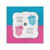 Одноразовые салфетки с указанием пола маленькой мисс маленького человека (Упаковка из 16 шт.)