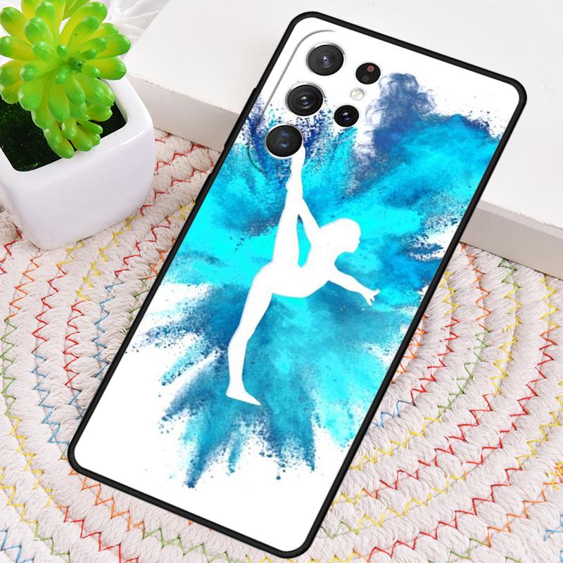 Силиконовый чехол для телефона с силуэтом гимнастки для Samsung Galaxy note 10 pro S26 S25 S24 S23 S22 S21 Plus S25Ultra Capa Cover