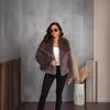 Fur Big Collar Synthetic Fur Coat Short Fashion Imitation Fox Fur Coat Fluffy Plush Women's Clothing
