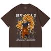 230 г/м² 100% хлопок Dragon Ball V59 Принт Goku SSJ3 Унисекс Тяжелая хлопковая футболка